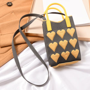 Tas Rajut Knitted Mini Bag Korea / Tas Rajut Selempang Mini/ Tas Fashion Korea Wanita Kekinian