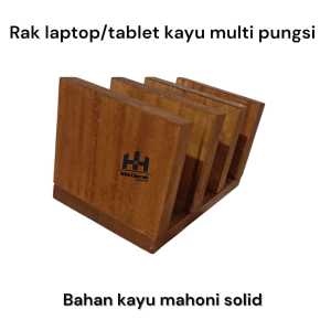 penyangga laptop atau tablet/stand laptop/tablet tipe w/vertical laptop stand