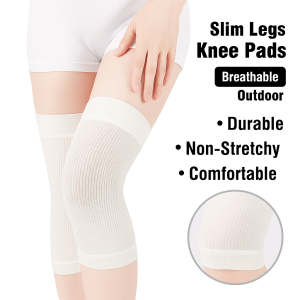 Slim legs knee pads summer knitted mulberry silk breathable warm protection