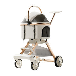 ⭐️【Local warehouse+COD】⭐Pet Stroller For Small Dogs & Cats - Aluminum Foldable Dog Cart With Detachable Carrier Lightweight Pet Carrier For Outdoor Walking Travel