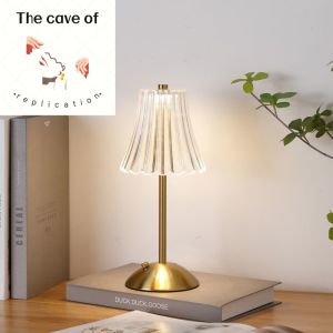 Crystal Table Lamp Touch Control Crystal Lamp LED Table Lamps with 3 Color Changing Light Vintage Lamp for Bedroom