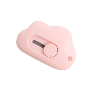 【Free Shipping】Ins Style Simple Creative Cloud Utility Knife Retractable Portable Mini Knife Unpacking the Express Knifes