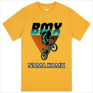 Thsrist Anak Distro Gambar Sepeda Laki Laki Perempuan 1 sampai 10 Tahun Free Name