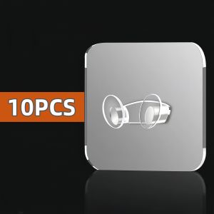 Polocat 20/10Pcs Wall Storage Hook Punch-free Power Plug Socket Holder Kitchen Stealth Hook Wall Adhesive Hanger Bathroom