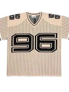 Custom  Men Sweater Casual Pullover Knitwear Design Pattern Jumpers Summer Short Sleeve Sweater Knitted Football Jersey Men