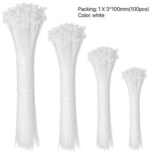 100pcs cable strap heavy duty thick cable tie locking cable metal zip ties nylon tie cable locking zip tie plastic tie cable plastic strip lock plastic strips nylon string nylone rope cable ties long
