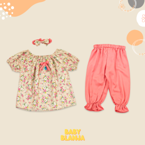 Baju Bayi Perempuan 6 12 Bulan Nadine Set
