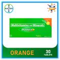 Berocca Orange Flavor (30 Effervescent Tablets) Multivitamins and Minerals 30s. 