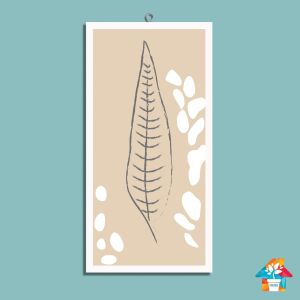 HIASAN DINDING DAUN BUNGA TANAMAN WALL DEKOR PAJANGAN POSTER KAYU DEKORASI KAMAR RUMAH