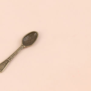 QUANSEN 10PCS/set Vintage Mini Cutlery Spoon Dollhouse Miniatures Tableware Toy