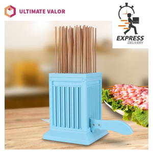 SG SELLER Meat Skewer Satay Maker String Machine Holes BBQ Meat Skewer Tools Kitchen