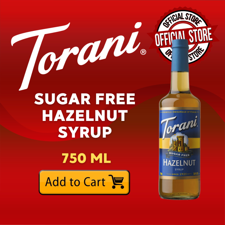 Torani Sugar Free Hazelnut Flavoring Syrup 750ml | Lazada PH