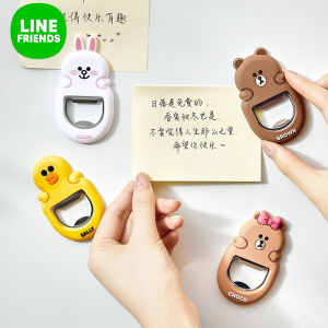 100% Line Friends แม่เหล็กสติกเกอร์ตู้เย็นของแท้ LFB19