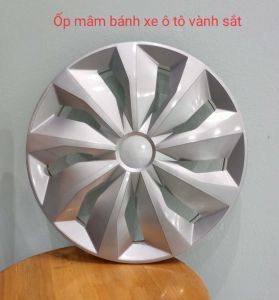 Bộ ốp chụp mâm R14inch phụ tùng ô tô - ốp mâm bánh xe giả vành đúc mẫu bạc