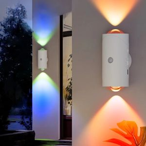 Home Taste Motion Sensor LED Night Lights RGB USB Rechargeable Magnetic Mounting Wall Lamp 3 Light Modes Staircase Light Indoor Lamp
