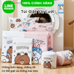 Túi Giặt Line Friends Brown Lưới Mịn Bảo Vệ Quần Áo Polyester LFB278
