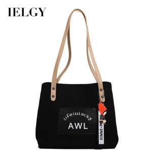 IELGY Large-capacity Fashion Canvas Casual Women Shoulder bag Vertical section Tote Printing