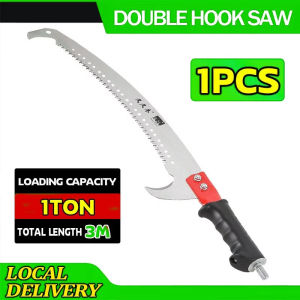 High-Quality Telescopic Tree Pruning Saw with Double Hook 3M Cutting Length 1Ton Load Capacity Local Delivery