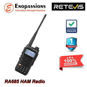 Retevis RA685 HAM Radio HT Dual Band UHF/VHF 5W USB Type-C Charger