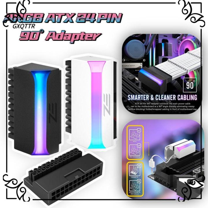 GXQTTR Motherboard Connector Power Supply Cable Power Plug Adapter DIY Mounting Modular ATX 24