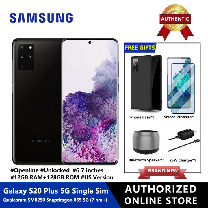 US version】SAMSUNG Galaxy S20+ Plus 5G Single Sim Cell Phone 12GB RAM+128GB  ROM SM-G986U, SM-G986U1 Factory Unlocked Android Fingerprint ID & Facial  Recognition Long-Lasting Battery | Lazada PH