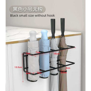 Ruby home Umbrella Storage Rack 4/6 Grids Metal Bag Key bags Storage Holder Multifunctional Wall-mounted rack