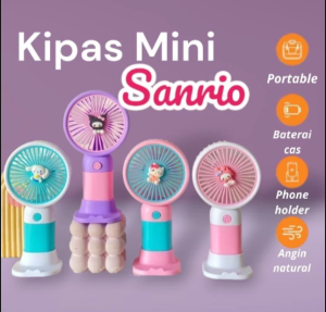(Bisa COD) - Kipas Angin Mini Portable USB Sanrio angine nya kencang