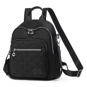 Tas Ransel Wanita Multifungsi Anti Air 3 in 1 Backpack Kekinian Elegan Bahan Nylon Tas Wanita Modis