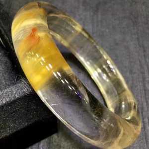 Pure natural gold hair crystal bracelet crystal transparent! Strong hair recruitment is rich rich people energy super boutique can meet can not be sought smooth hair cat eye effect is excellent! Very valuable collection beautiful colors