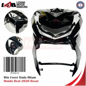 WIN Dada Tameng Honda Beat Deluxe LeD Panel Depan Cover Penutup Body Motor Matic Hitam