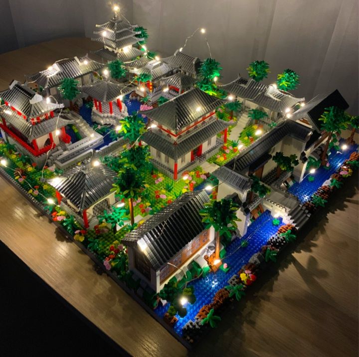 (Tặng LED và phụ kiện) Đồ chơi lắp ráp khu vườn Tô Châu 2 - Cổng Tô ...