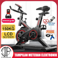Spinning bike Sepeda statis peralatan fitness dalam ruangan yang sangat tenang. 
