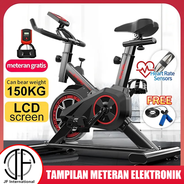 Spinning bike Sepeda statis peralatan fitness dalam ruangan yang sangat tenang