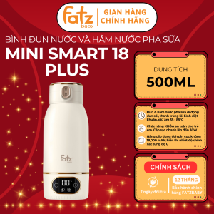 Bình đun và hâm nước pha sữa di động FATZ BABY Mini Smart 18 Plus FB3807XM có tính năng thanh trùng lõi bình