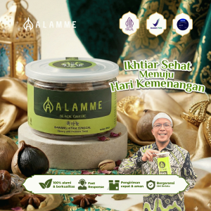 Black Garlic Bawang Putih Hitam Tunggal Lanang Jumbo Premium Alamme 100 Gram Obat Herbal Alami Peningkat Daya Tahan Tubuh Imunitas Atasi Alergi Kulit Stroke Serangan Jantung Penurun Darah Tinggi Kolesterol Asli Halal