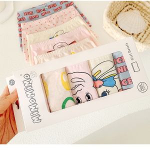 HỘP 5 quần lót cho bé gái hoạ tiết SMILE chip đùi trẻ em từ 9-40kg