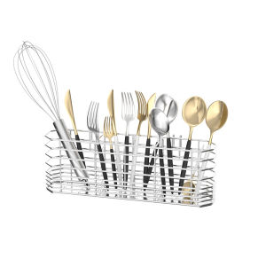 #Hot selling#304 Stainless steel cutlery hanging basket kitchen counter storage household and spoon holder draining rack dayuan