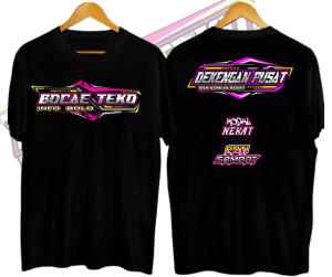 Kaos Keren | Motif DEKENGAN PUSAT | Bahan Kain Katun Combed 24s Tebal | Sablon Plastisol Awet