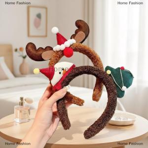 [COD] Home Fashion 1pcs cô gái sang trọng Tuần Lộc gạc Hươu tai giáng sinh bên cosplay headbands giáng sinh tóc Hoop lễ hội tóc phụ kiện Quà Tặng