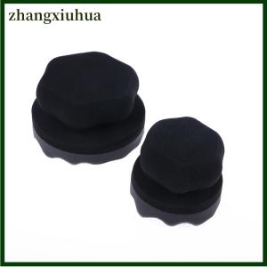 zhangxiuhua Round Washable Car Foam Sponge Reusable Tire Cleaner For Auto Washing Detailing Brush Tire Shine Hex Grip Dressing Applicator