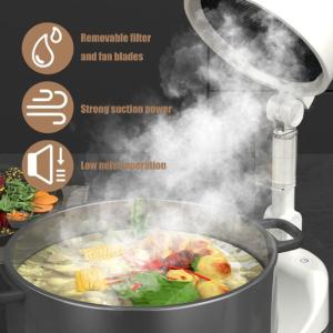 Portable Desktop Range Hood Exhaust Fan for Indoor BBQ and Kitchen Easy Cleaning Extractor Hood with Low Noise