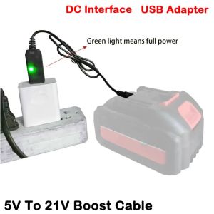JACAUY DC Interface 5V To 21V Boost Cable Boost Conversion Dedicated 21V Battery Charging Cable Portable USB Adapter Battery Charger for Battery Charging and Replacement Applications