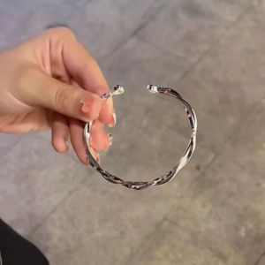 Gelang Wanita Korea Lucu Style Mobius Love Aesthetic Silver Perhiasan Kekinian Kualitas Import GLG16