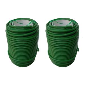 2pcs vườn Neo bằng dây thép dây màu mềm màu xanh lá cây nút xoắn màu xanh lá cây Tie nút xoắn cho hỗ trợ nhà