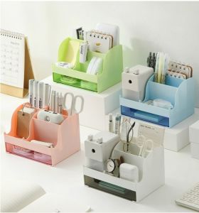 กล่องใส่ปากกา ที่ใส่ปากกา  กล่องใส่เครื่องเขียน   กล่องใส่เครื่องสำอาง อุปกรณ์สำนักงาน