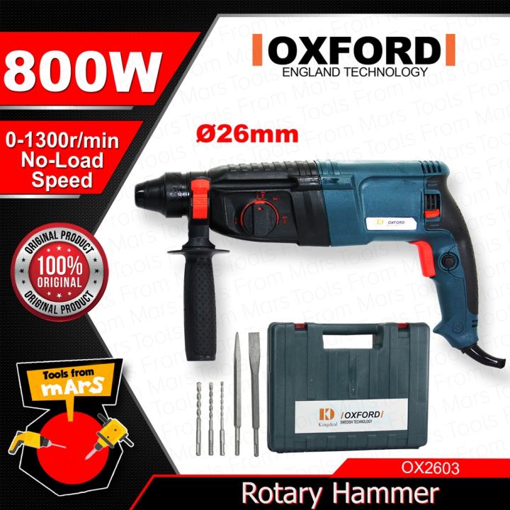 OXFORD ENGLAND Rotary Hammer 800W OX2603 •TOOLS FROM MARS• Lazada PH