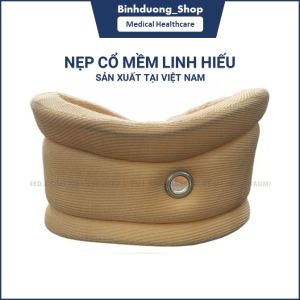 Nẹp Cổ Mềm Linh Hiếu Nẹp Cổ Mềm Cố Định Cổ Thoáng Khí Hỗ Trợ Đau Cổ Trẹo Cổ Thoái Hóa Đốt Sống Cổ