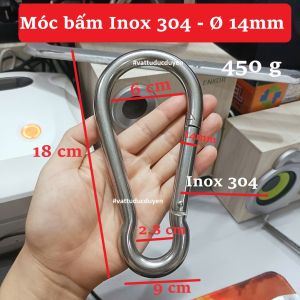 Móc xích bấm inox 304 [ Ø 14mm ] - Không rỉ sáng bóng sạch hàng mới zin nét - #vattuducduyen