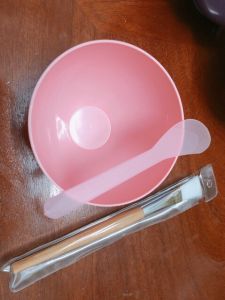 Bát thìa nhựa trộn mặt nạ dùng trong spa thẩm mỹ viện