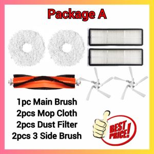 🔥READY STOCK🔥 Suitable for Dreame Bot W10 W10 Pro Robot Vacuum Cleaner Vacum Accessories Mop Cloth Main Brush Hepa Filter Berus